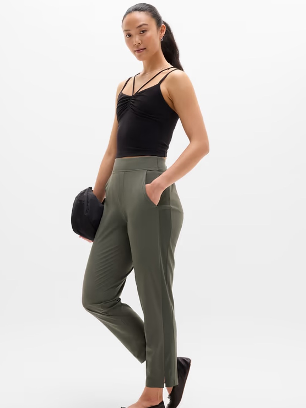 Athleta Brooklyn Mid Rise Ankle Pant in 14 Tall